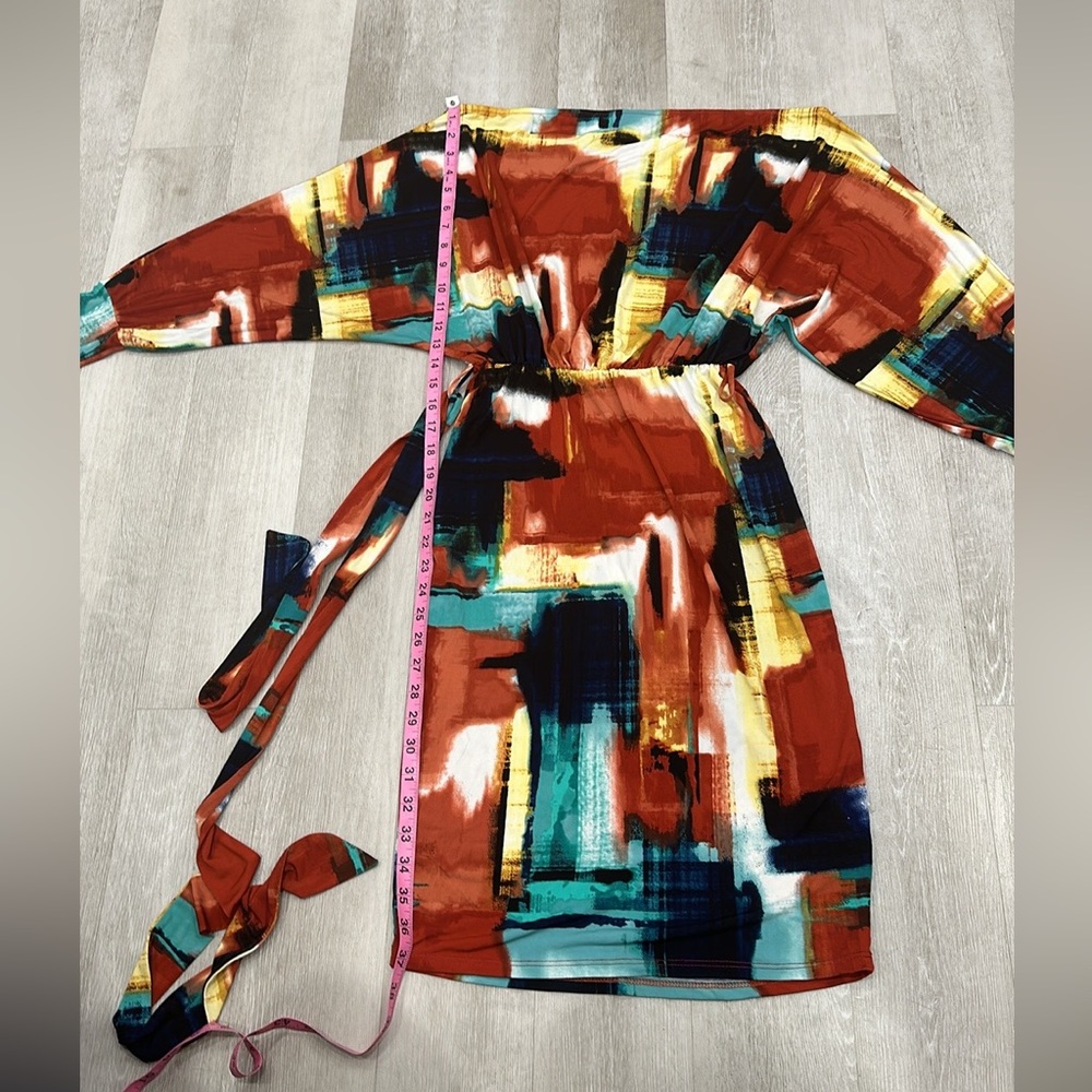 Votique Los Angeles Woman's Mini Dress Contemporary Print Size M - Picture 8 of 16